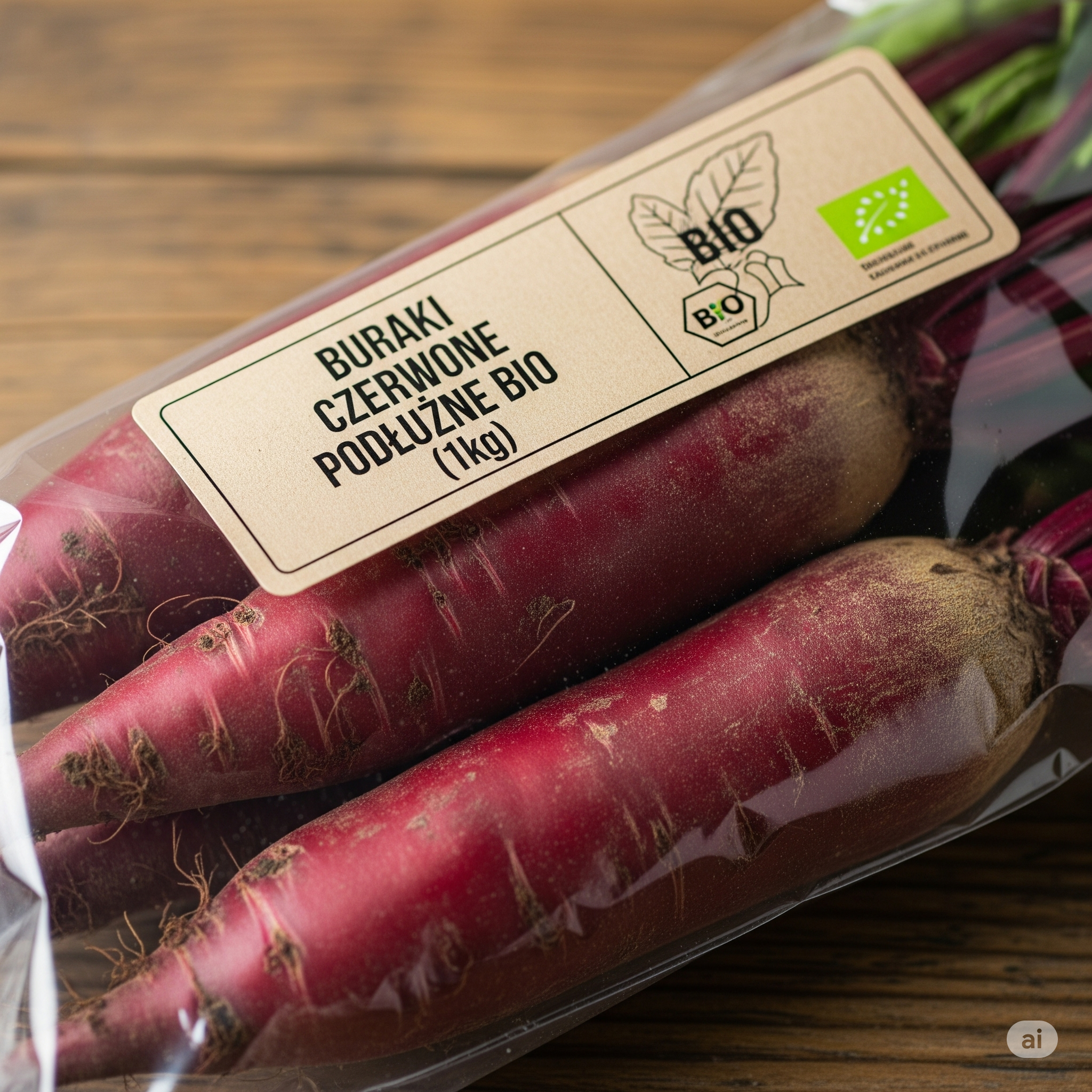 Buraki Czerwone Podłużne Bio (1kg)