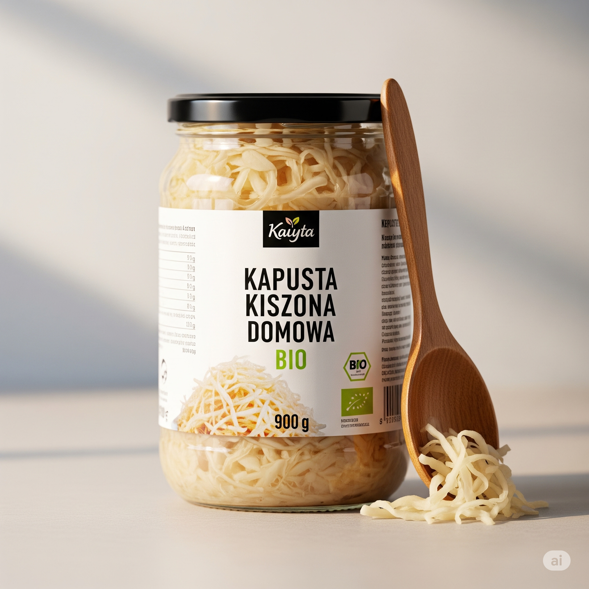 Kapusta Kiszona Domowa Bio (słoik 900g)
