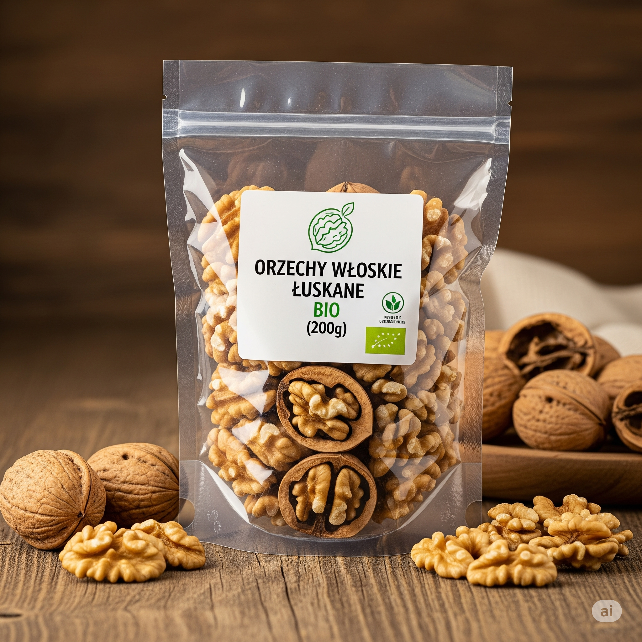 Orzechy Włoskie Łuskane Bio (200g)